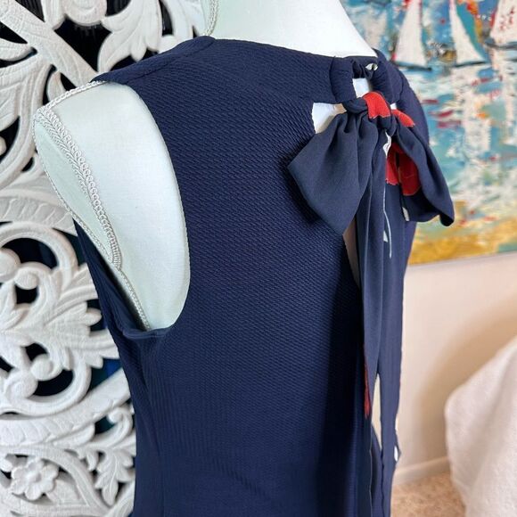 Hutch Navy Sheath Dress with Ribbon Tie Size S - Picture 3 of 9